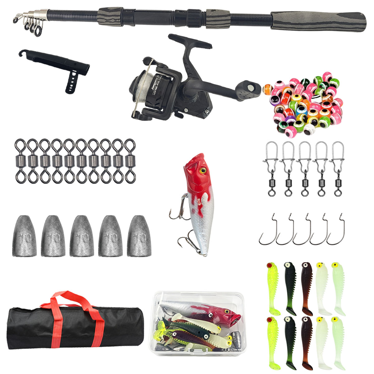 Portable Telescopic Fishing Ro - Fishing Rod Spinning 评论和价格
