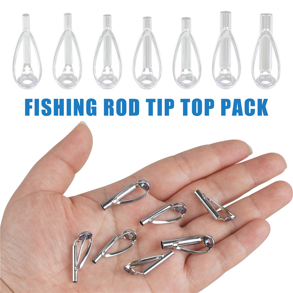 10Pcs Fishing Rod Guide Tips R - Fishing Rod Surf 评论和价格